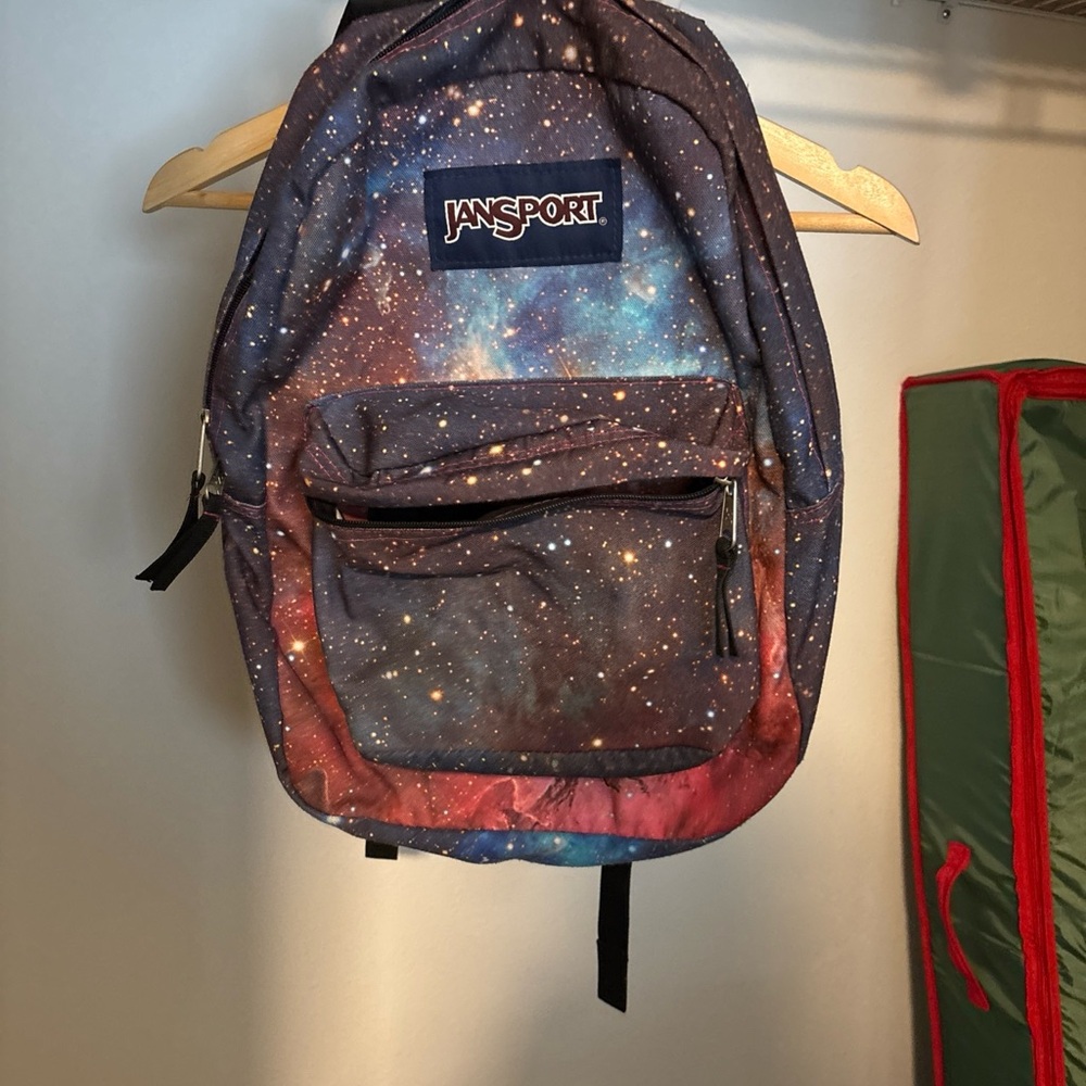 JanSport Cosmic Star Backpack - Blue and Red